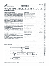 DataSheet ADC11C125 pdf