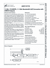 DataSheet ADC11C170 pdf