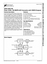 DataSheet ADC12DC105 pdf