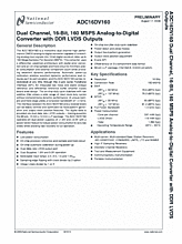 DataSheet ADC16DV160 pdf