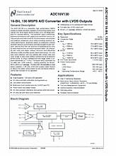 DataSheet ADC16V130 pdf