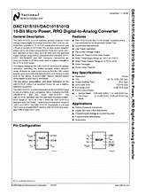 DataSheet DAC101S101 pdf