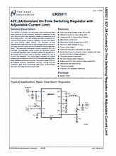 DataSheet LM25011 pdf