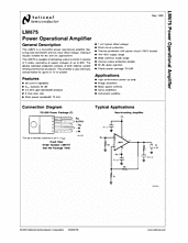 DataSheet LM675 pdf