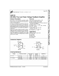 DataSheet LM7121 pdf