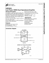 DataSheet LMC6022 pdf