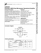 DataSheet LMC6062 pdf