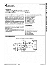 DataSheet LMH6552 pdf