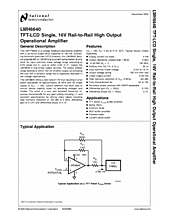 DataSheet LMH6640 pdf