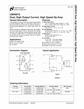 DataSheet LMH6672 pdf