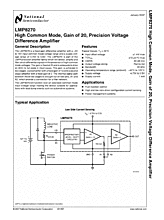 DataSheet LMP8270 pdf