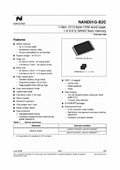 DataSheet NAND01GR3B2C pdf