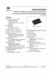 DataSheet NAND16GW3B4D pdf