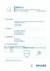 DataSheet BSH114 pdf