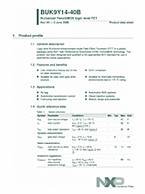 DataSheet BUK9Y14-40B pdf