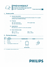 DataSheet PHD101NQ03LT pdf