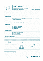 DataSheet PHD20N06T pdf