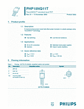 DataSheet PHP18NQ11T pdf