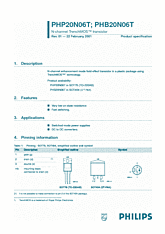 DataSheet PHP20N06T pdf