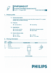 DataSheet PHP28NQ15T pdf