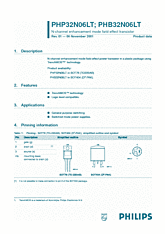 DataSheet PHP32N06LT pdf