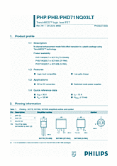 DataSheet PHB71NQ03LT pdf