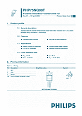 DataSheet PHP75NQ08T pdf