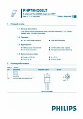 DataSheet PHP79NQ08LT pdf