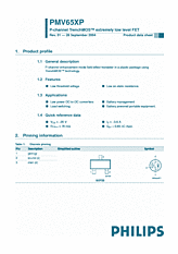 DataSheet PMV65XP pdf