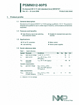 DataSheet PSMN012-80PS pdf