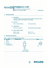 DataSheet PSMN015-110P pdf