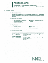 DataSheet PSMN050-80PS pdf