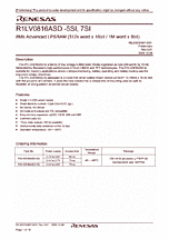 DataSheet R1LV0816ASD-7SI pdf