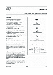 DataSheet LM2904W pdf