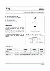 DataSheet LM833 pdf