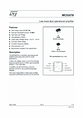 DataSheet MC33078 pdf