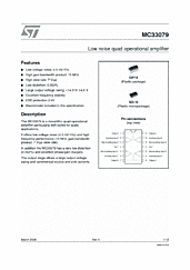 DataSheet MC33079 pdf