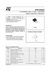 DataSheet STB16NS25 pdf