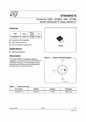 DataSheet STB40NS15 pdf