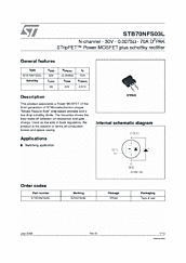 DataSheet STB70NFS03L pdf