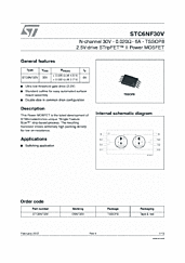 DataSheet STC6NF30V pdf