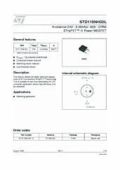 DataSheet STD110NH02L pdf