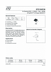 DataSheet STD16NF06 pdf