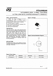 DataSheet STD22NM20N pdf