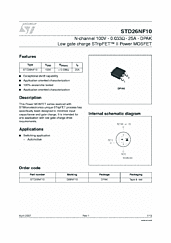 DataSheet STD26NF10 pdf