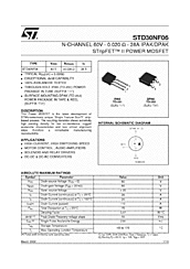 DataSheet STD30NF06 pdf