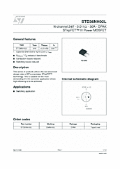 DataSheet STD36NH02L pdf