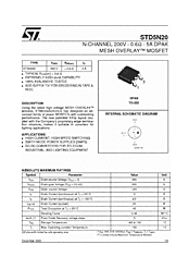 DataSheet STD5N20 pdf