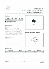 DataSheet STD65N55F3 pdf