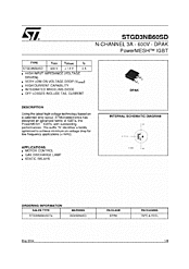 DataSheet STGD3NB60SD pdf